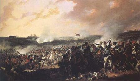 Denis Dighton The Battle of Waterloo: General advance of the British lines (mk25) Sweden oil painting art